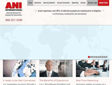Tablet Screenshot of aniinternational.com